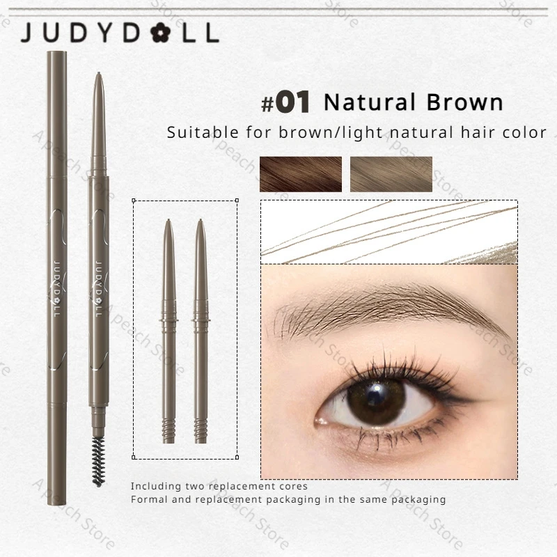 

Judydoll Ultra-fine Eyebrow Pencil Is Waterproof Sweat Resistant Long-lasting Without Fading 0.85mm Wild Eyebrow Cosmetics