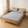 Waterproof Fitted Sheet With Elastic Band Bed Sheet Quilted Mattress Cover Solid Color Mattress Protector Queen Size Bed Cover 2
