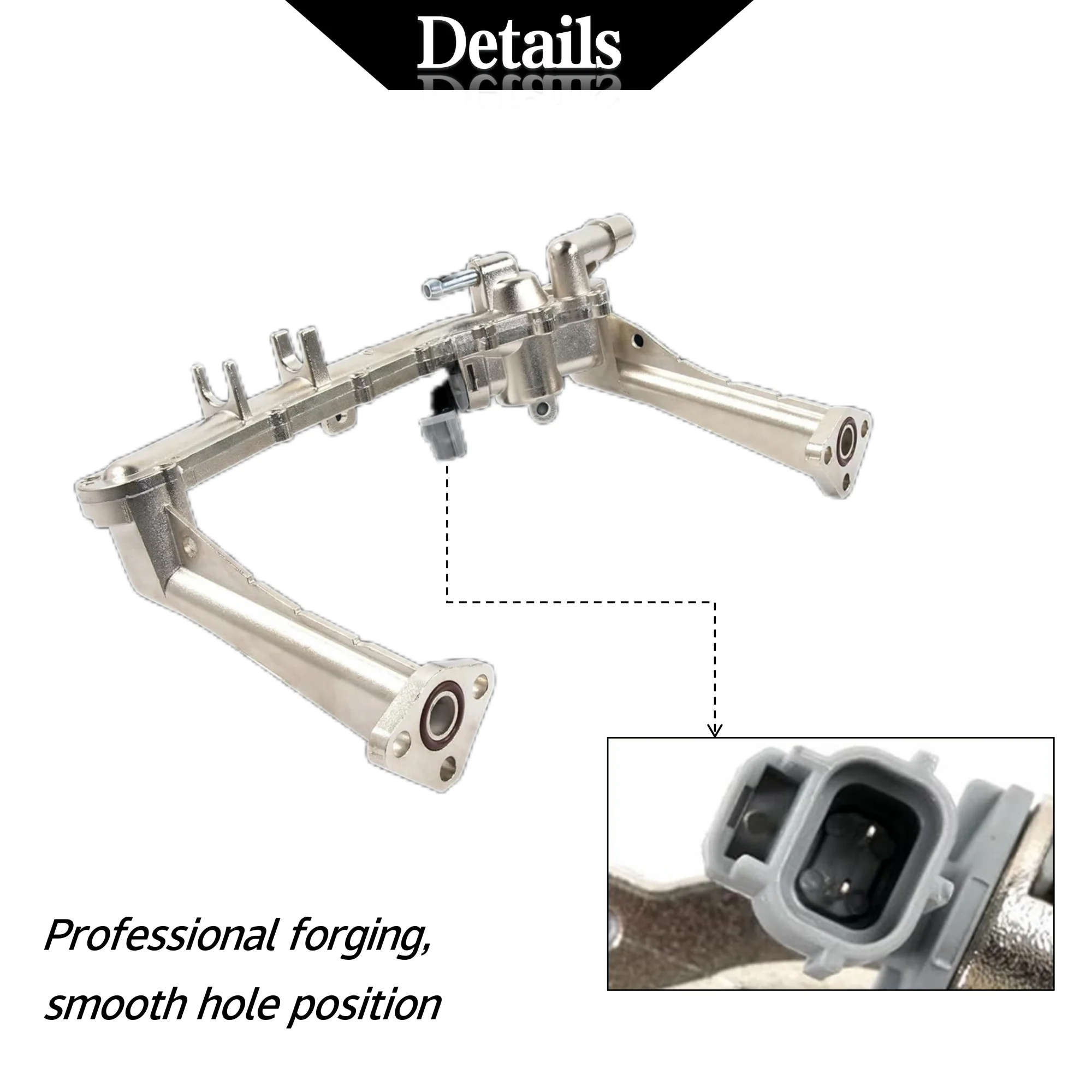 Coolant Water Pipe Rear Coolant Water Heater Pipe LR122710 for Land Rover 2014- Improved aluminum heater manifold pipe LR041788