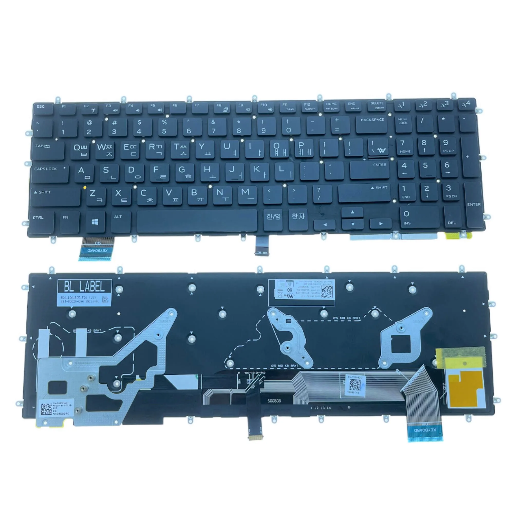 Nuova Tastiera Per Laptop Corea Per Dell Alienware M15 R1 M17 R1 2019 Sostituzione Pc Notebook Muslimsn2280Bl Okn4-Od1Ko16