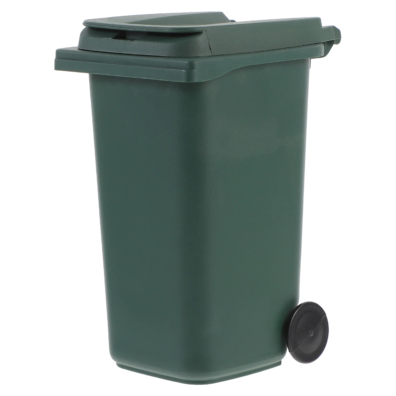 

Trash Can Pen Holder Desk Mini with Lid Garbage Bucket Storage Desktop for Tiny Container Waste