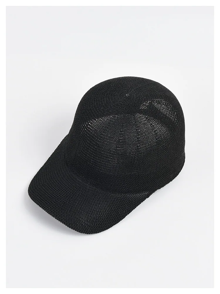 Breathable Straw Baseball Cap For Women And Men Summer Beach Hat_voghion.com