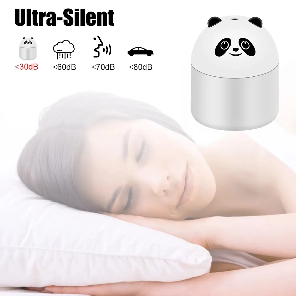 250ml Air Humidifier Mini Desktop Car Air Humidifie Colorful Atmosphere Light Aroma Diffuser For Home Bedroom