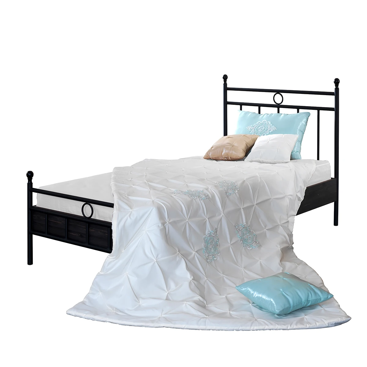 Complete set of Kids Bedroom Furniture Cabinets wardrobe and Mattress Made in Turkey Teenage Bed Metal made