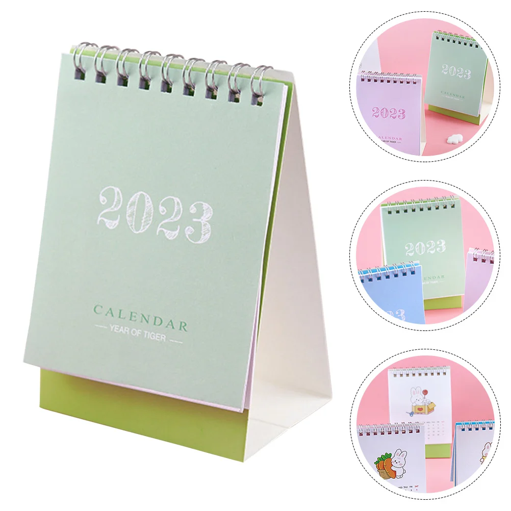 

2023 Desk Calendar Memos Desktop Decor Turn The Page Mini Small Practical Paper Decorative Student Calendars