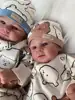 NPK 19inch Reborn Baby Doll Twins Elijah Make-up Handmade 3D Skin Multiple Layers Painting Collectible Art Doll 4