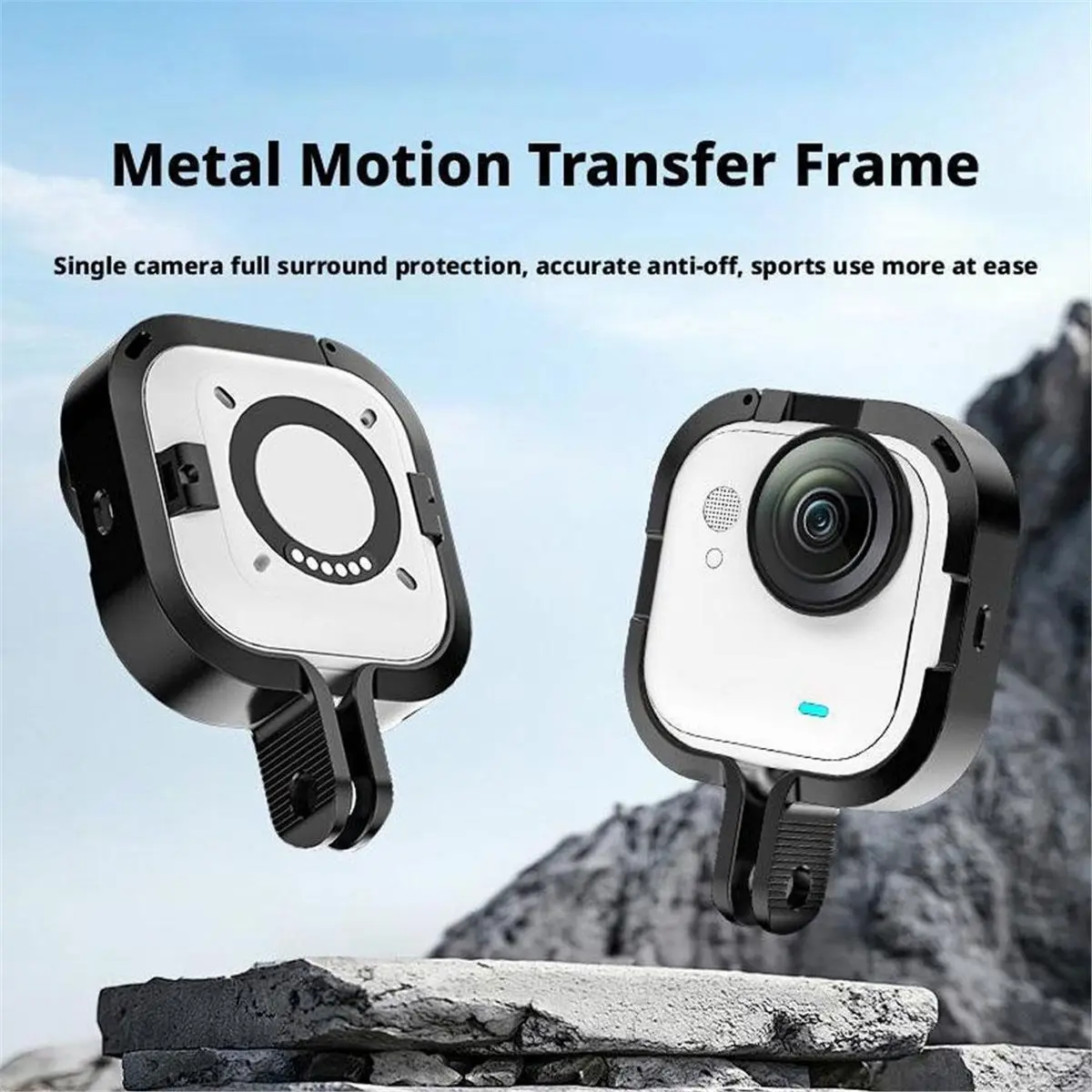 Insta360 Go 용 M05K 울트라 알루미늄 합금 프레임 보호 케이스 금속 프레임 바디 케이스 카메라 보호 프레임 하우징 케이스