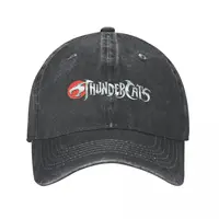 Thundercats Logo Cartoon Baseball Cap Vintage Distressed Denim Headwear Men Women Outdoor Running Golf Caps Hat 1