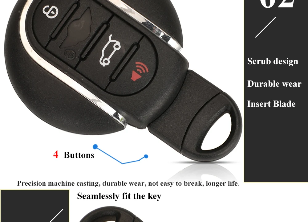 Keyforkess 3/4BTN Smart telecomando auto portachiavi 315MHz 434MHz ID49 per BMW Mini Cooper Countryman Clubman F-Series F55 F56 2015-2018 - Sd63812ca081a441796a2a015282eeadfb