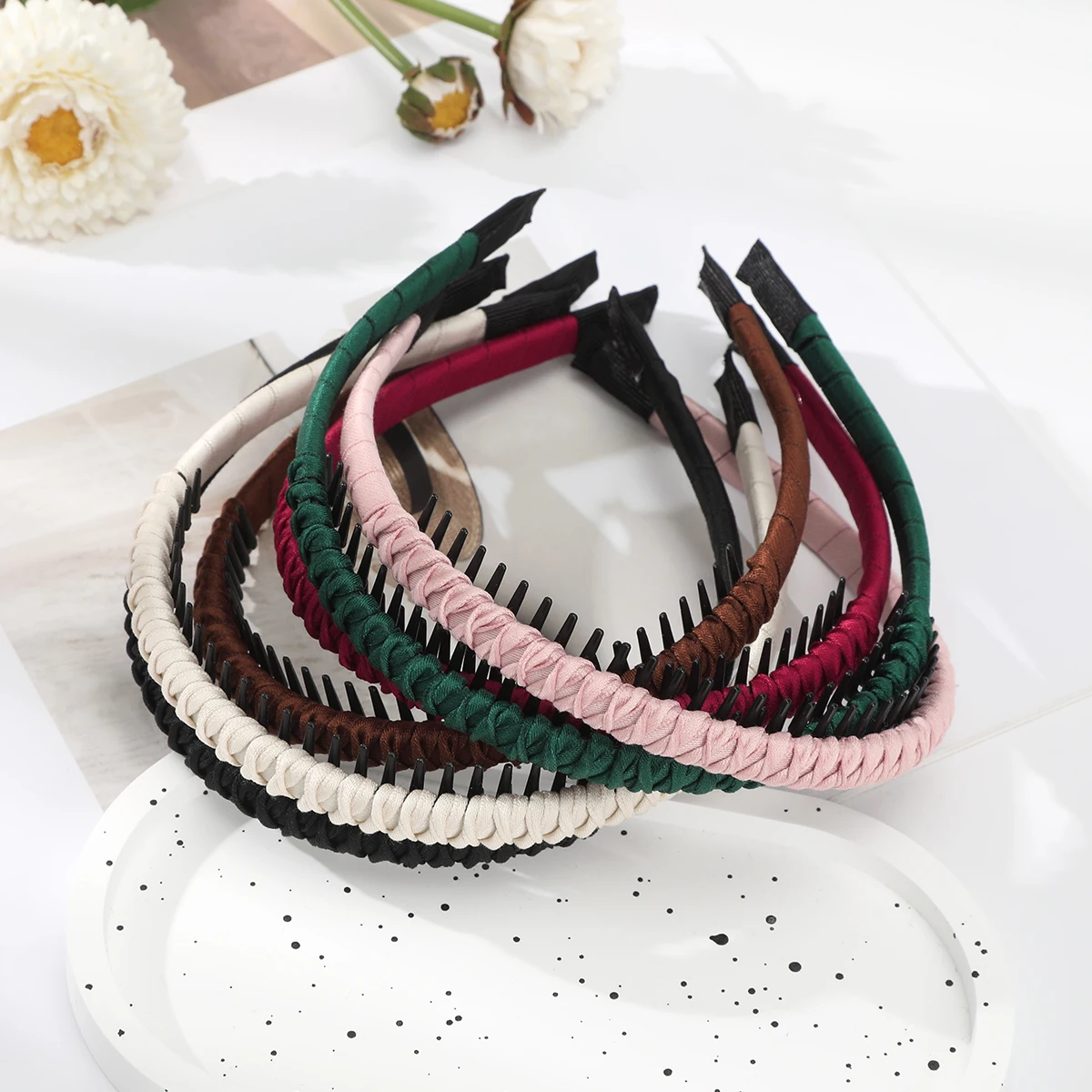 Teethed Anti-Slip Broken Hair Headband For Women Face Wash Hair Bundle Girls Bangs  Headband Hair Band Fashion Hair Accessories