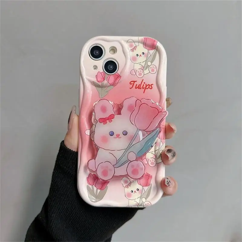 Flower Hang Phone Chain Holder Case