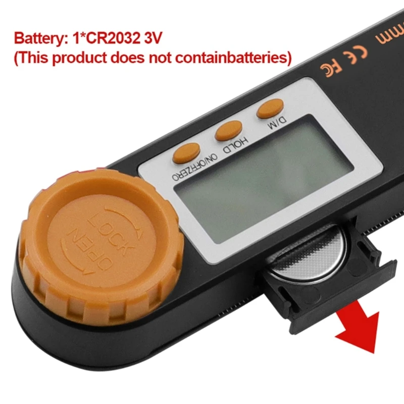 Digital Display Ruler 4-in-1 Folding-Metal Stationery Ruler General-Tool Protractor-Inclinometer for Building Decoration 6