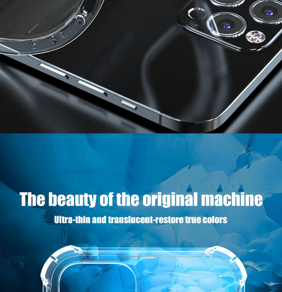 11 cases Shockproof Case For iPhone 13 12 11 Pro XS Max Mini Airbag Corner Cover Transparent Case for iPhone X XR 6 6s 7 8 Plus se2020 best iphone xr cases