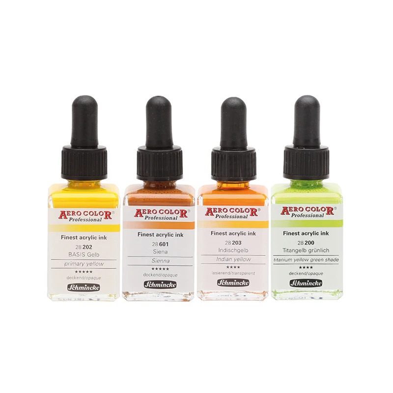 Germany Schmincke Color Acrylic Ink 36 Colors Professional burette Painting Ink DIY Illustration AERO Acrylic Watercolor