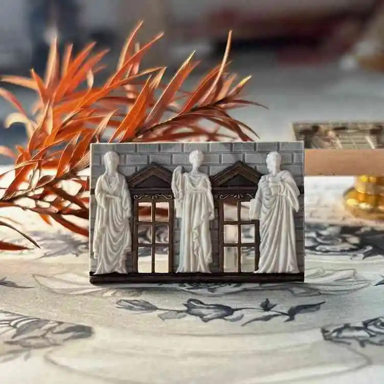 Lacquer Seal Seal Head Embossed Multi-Layer Fine Carved Copper Head Hand Account Diy Invitation Envelope Opening Stamp Toy