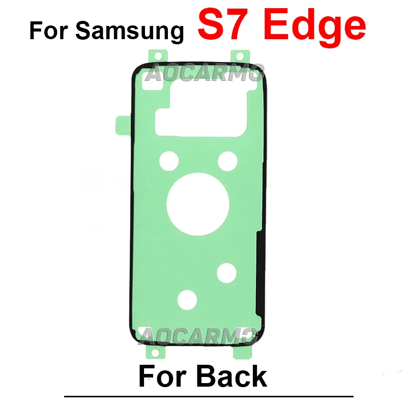 For Samsung Galaxy S6 S7 Edge S8 S9 S10 Plus Lite 5G S10E Rear Sticker Back Cover Adhesive Tape Glue Replacement