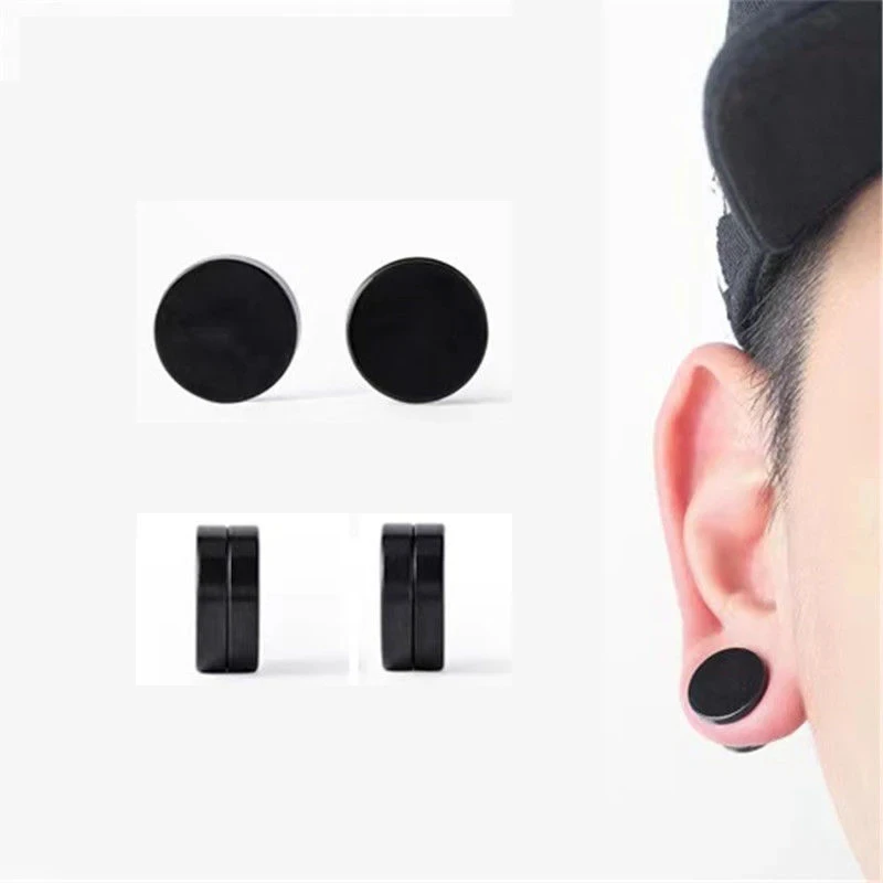 Anime Ohrringe für Frauen Männer Geto Suguru Cosplay Ohrclip Magnet Ohr stecker nicht Piercing gefälschte Ohr manschette Punk Schmuck