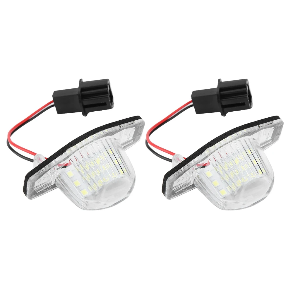 

2pcs 18 LED Left&Right Car License Plate Light Lamp For Honda Jazz 2002-2014