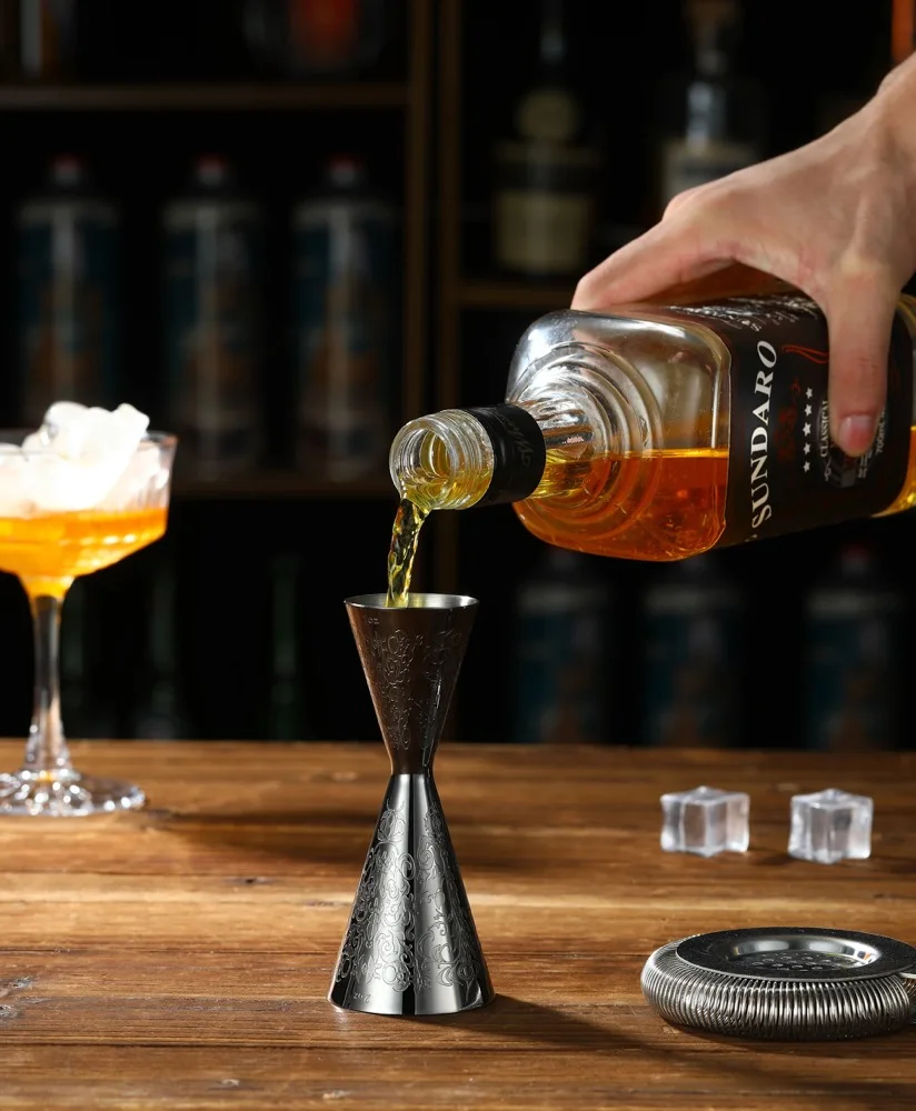 Japanese-Style Double Cocktail Jigger - Precision Bar Measuring Tool
