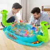 Funny Double Battle Dinosaur Bounce Catapult Desktop Board Game Parent-Child Interaction Toy for Kids Children Family Party 1