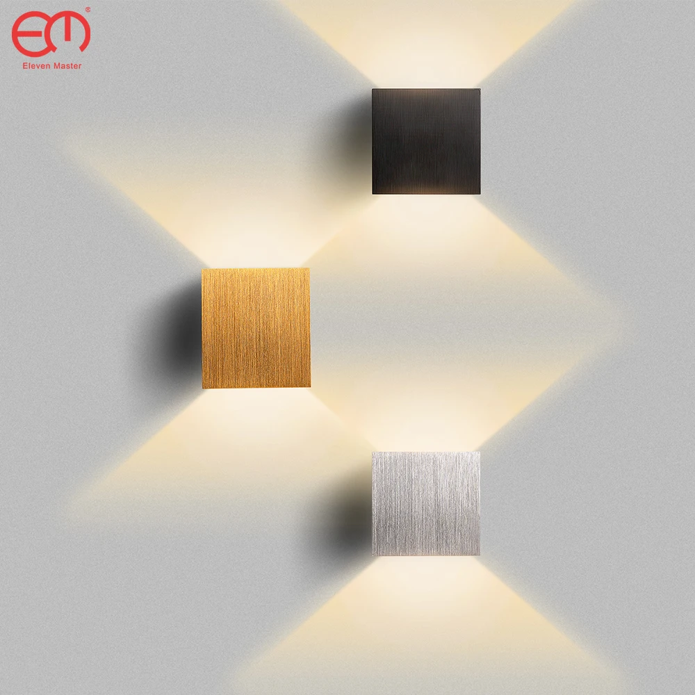 6W-Up-and-Down-Wall-Lamps-gold-silver-LED-Aluminium-Wall-Light-LED-Wall ...