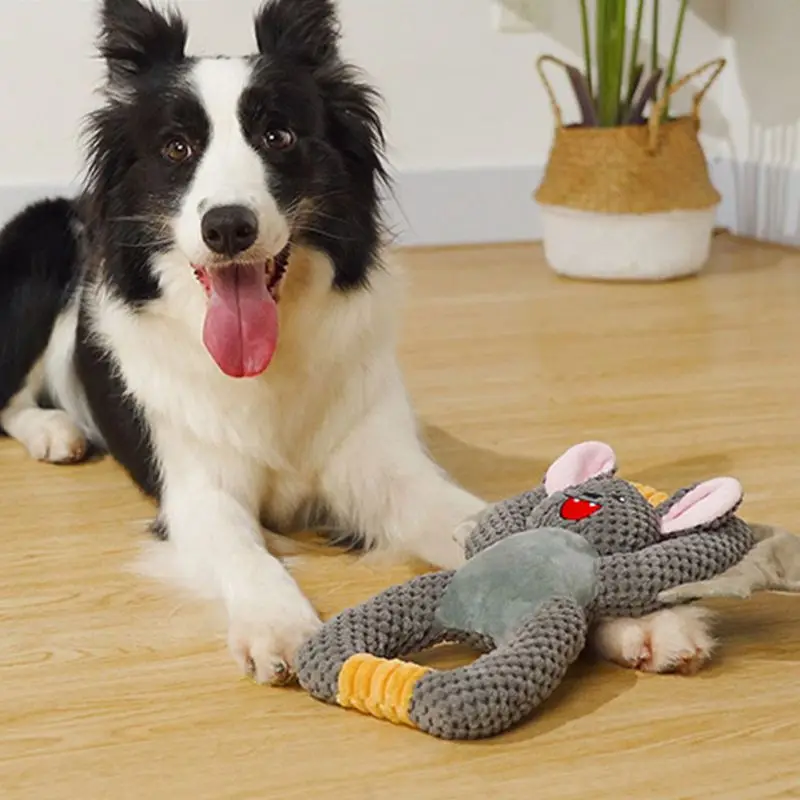 New Pet Plush Toy Cat Dog Sounding Chew Puzzle with Twine Teeth Cleaning Wear Resistant for Home Outdoor Puppy Kitten |