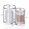 Jewelry Storage Box Holder and Candy Jars Acrylic Round Qtip Container Cosmetic Makeup Cotton Multifunctional Pad Organizer 4