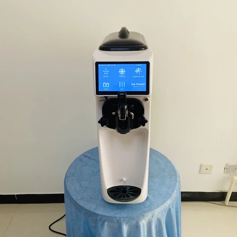 

PBOBP Commercial Ice Cream Machine Pre-cooling Preservation Automatic Large Capacity Stall Cone Vertical