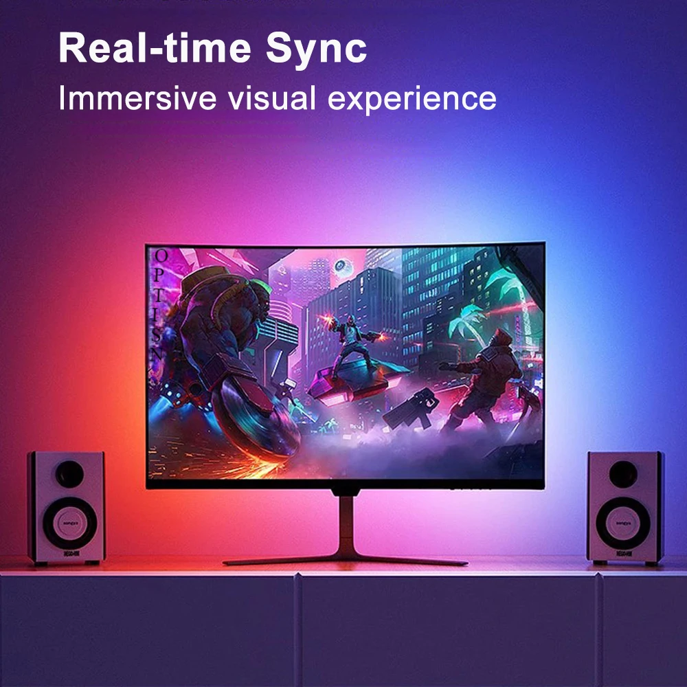 Ambilight TV herní světel svléknout se počítač monitor podsvícení bájit led diody HDMI synch skříňka RGB obrazovka barva synch lehký pokoj dekorace lampa