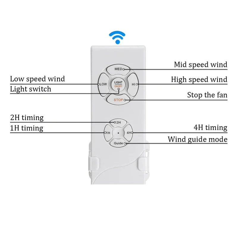 8M Modern Ceiling Fan Lights Big 52 Inch Lamps Remote Control Without Blade For Home Dining Room