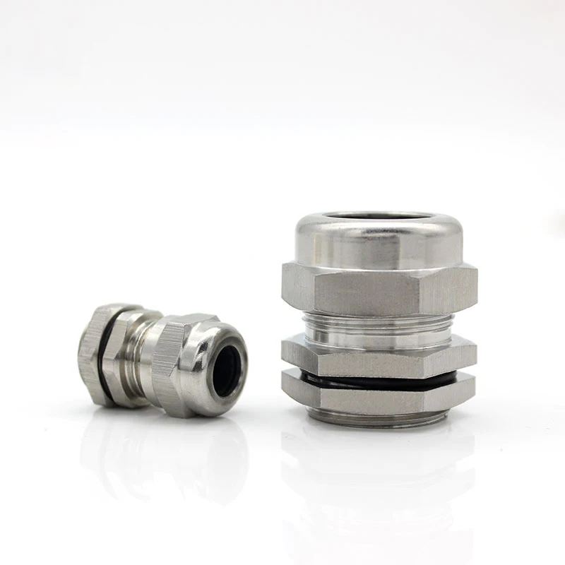 Stainless Steel 304 Cable Gland Metal Cable Glands For 18-25mm Nick Plated Joint M32 M40 PG25 PG29 PG21