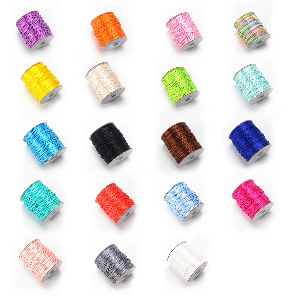 100m/Rolle 2mm Nylons chnur Faden chinesischer Knoten Makramee Schnur Armband geflochtene Schnur DIY Quasten Perlen Sham balla Schnur Faden – Detail 7