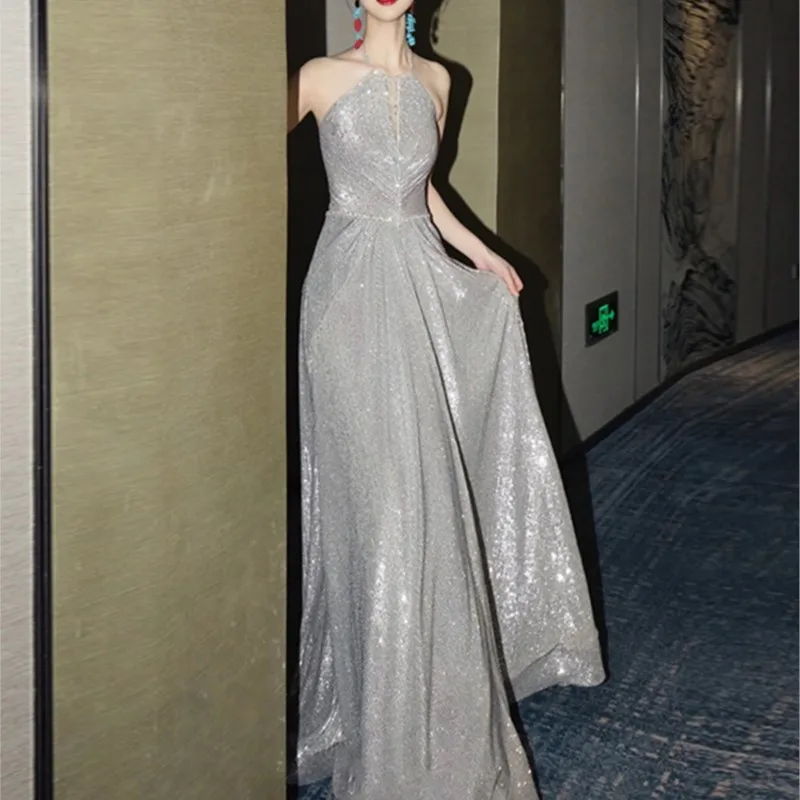 

New Sense Banquet Temperament Slimming Host Formal Dress Everyday
