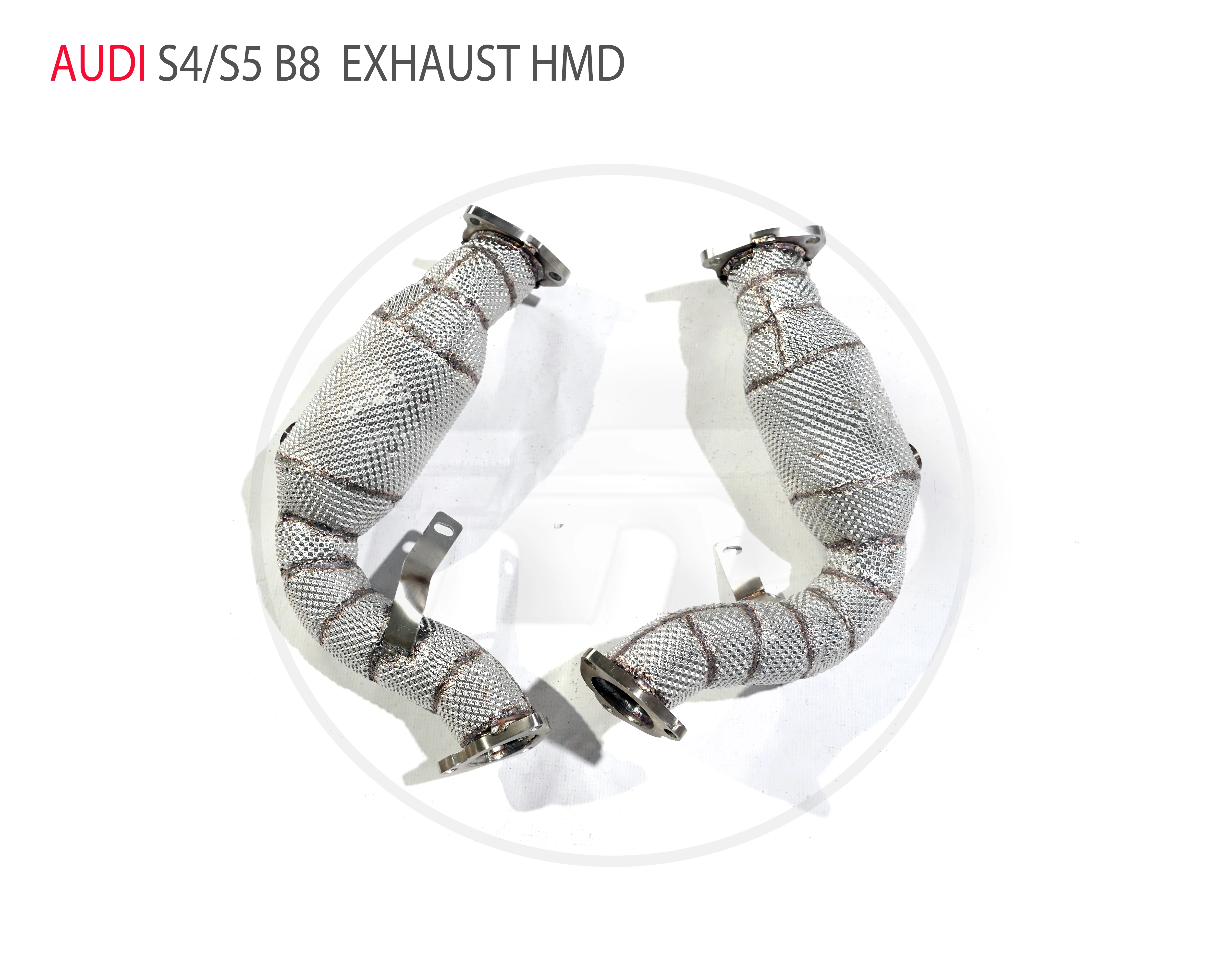 

HMD Car Accessories Exhaust System Manifold for Audi S4 S5 B8 Q5 SQ5 3.0T Catless Pipe With Catalytic Converter Header