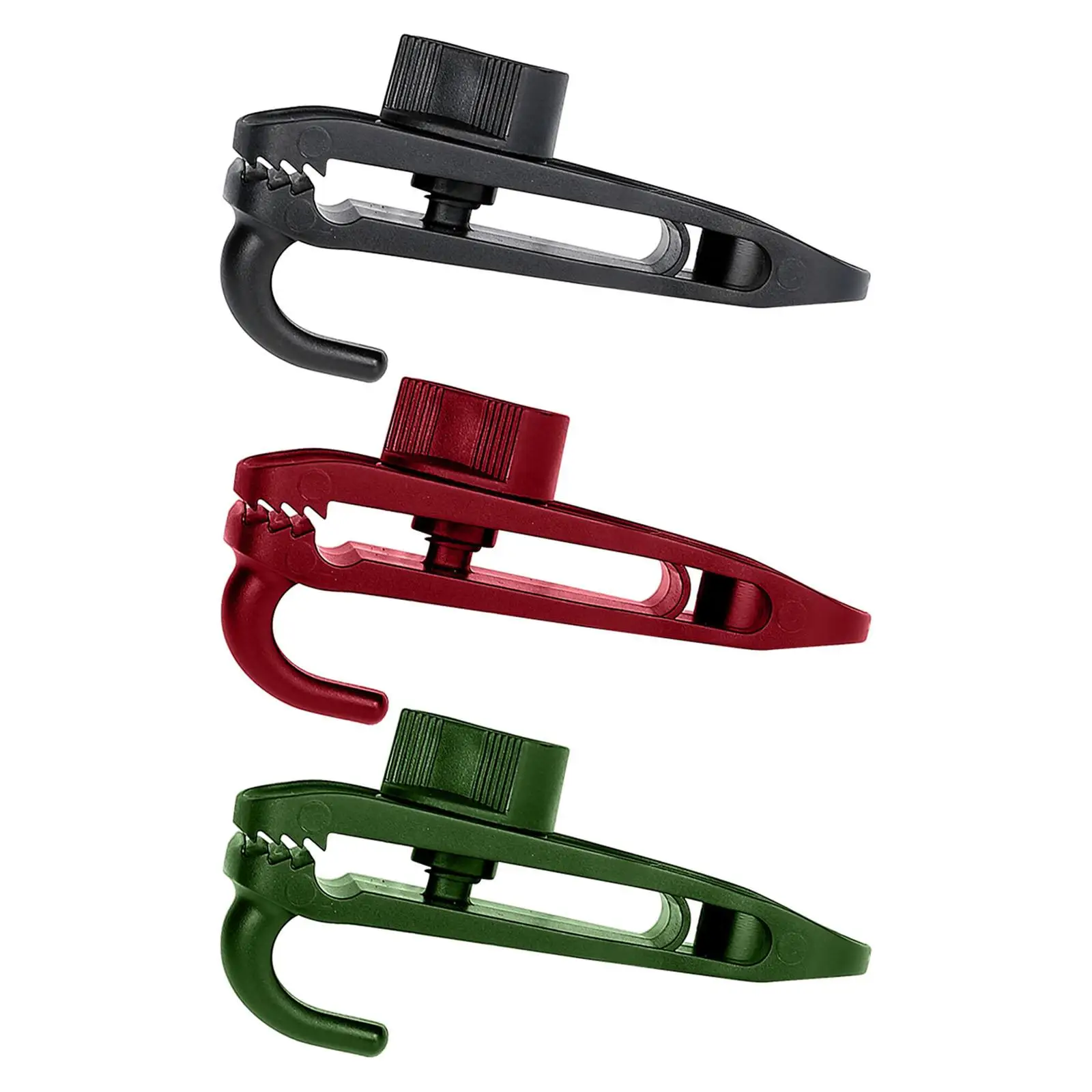 Abrazaderas de lona con gancho fijo, cubiertas resistentes al viento