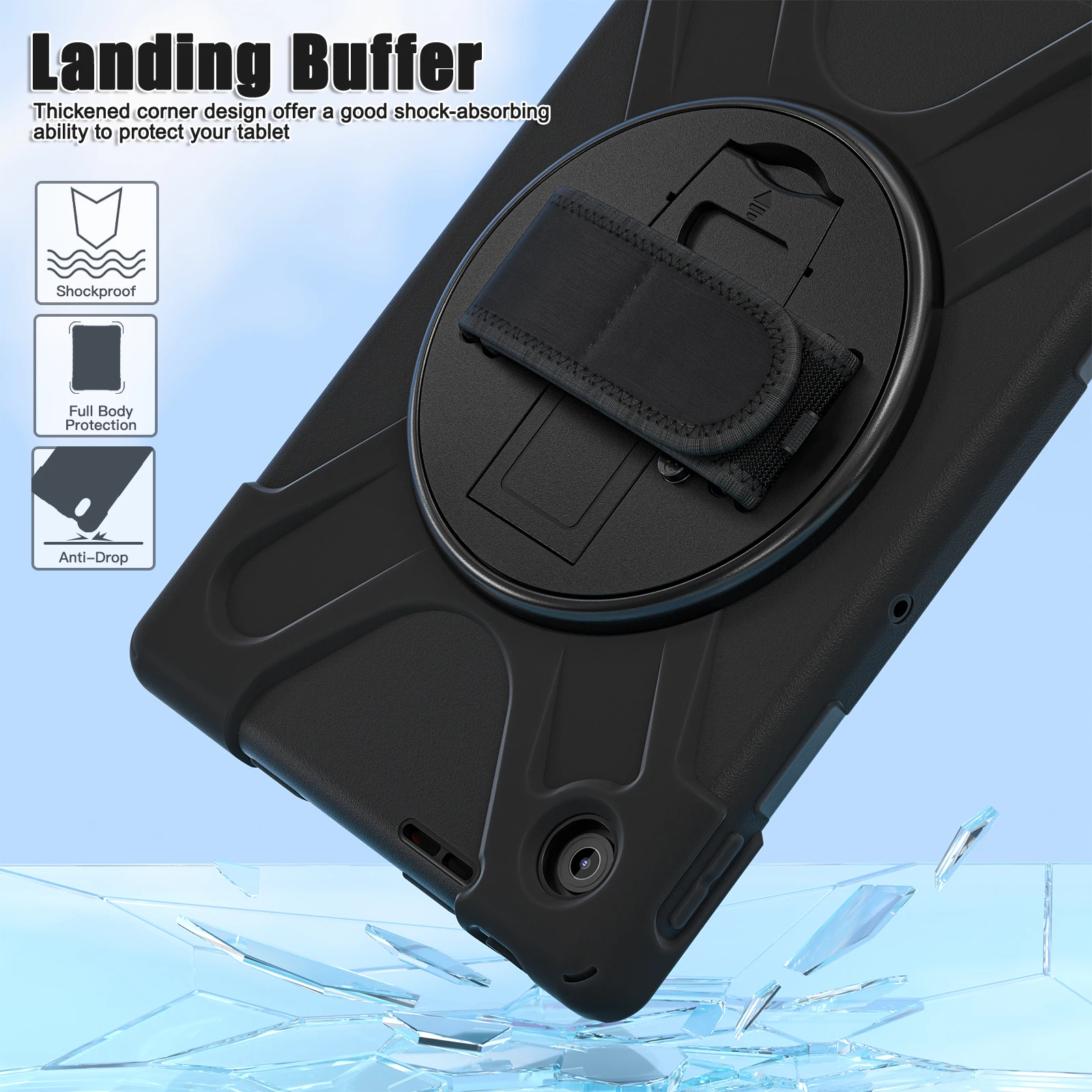 Durable Kids Shockproof Tablet Case - Heavy Duty Protective Cover