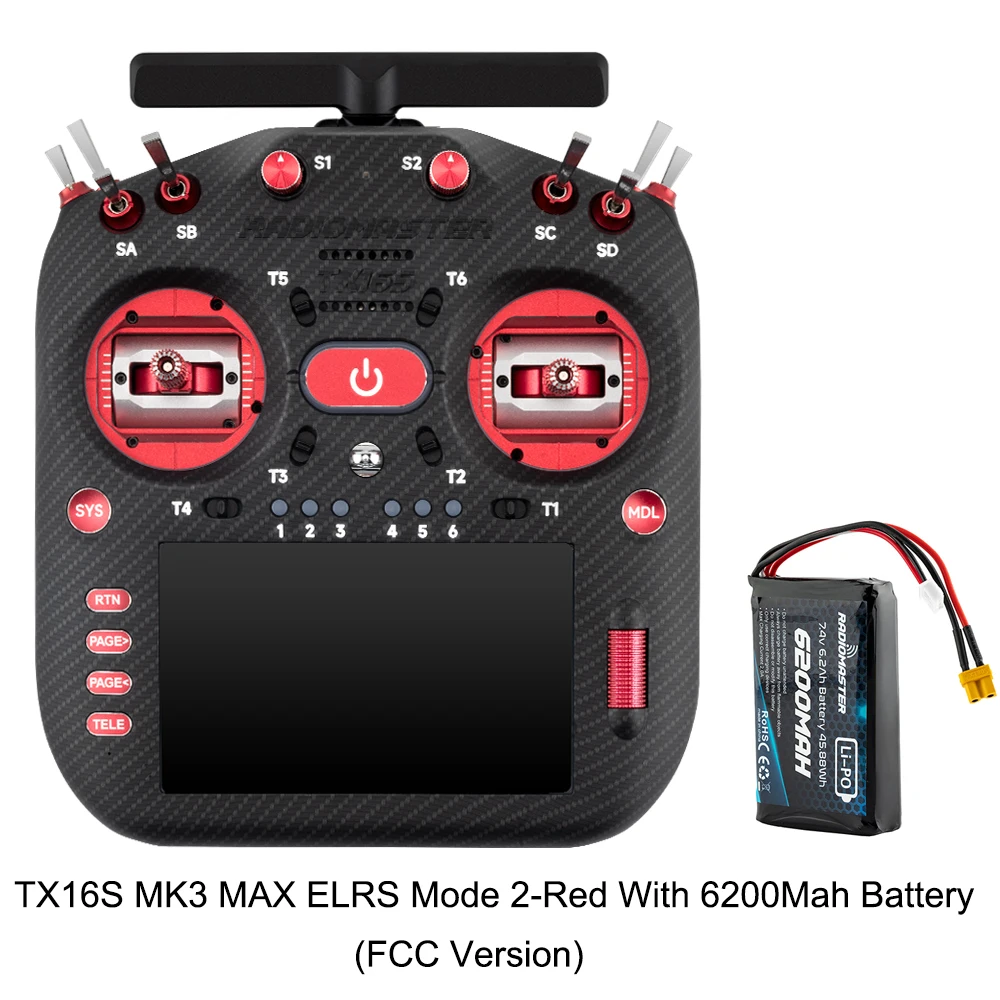 Red ELRS M2-FCC 6200