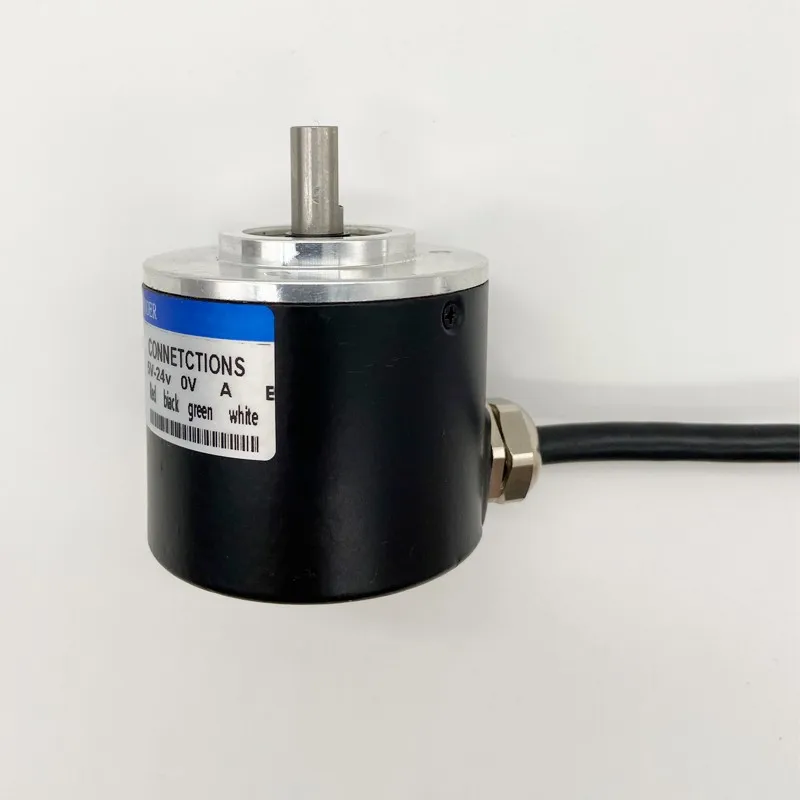 

2pcsFree Freight Incremental Photoelectric Rotary Encoder 52mm External Meridian Axis 8 Abz Three-Phase 10-4000 Pulse