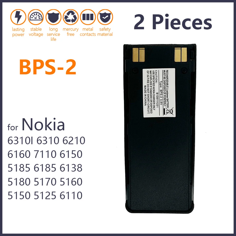 BATTERIA NOKIA BPS-2 ORIGINALE 5110 6110 6150 6210 6310 6310i 7110 EUR 14,99 - IT - Foto 4