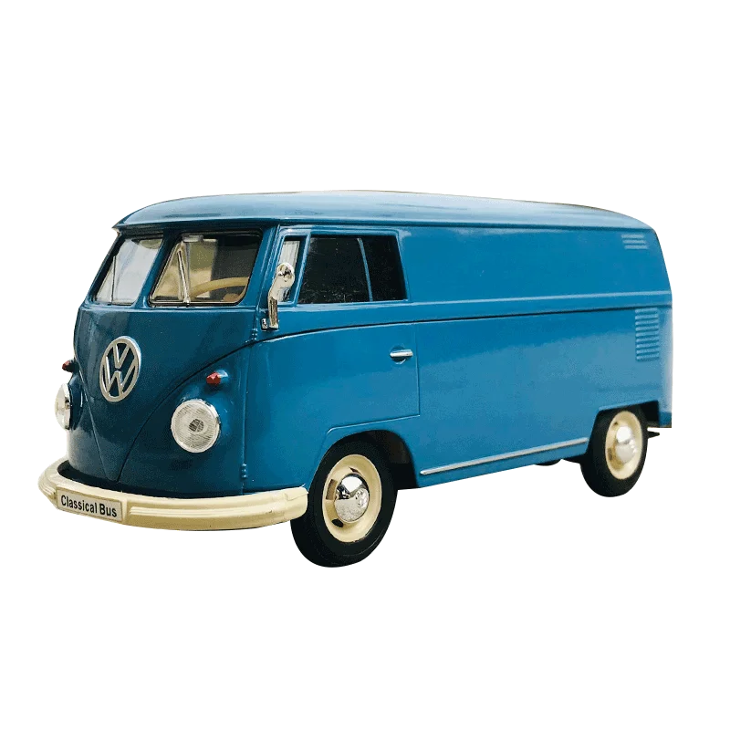 新品 1963 Volkswagen Bus フォルクスワーゲンバス WELLY WELLY 1963 VW VOLKSWAGEN TRANSPORTER T1 BUS BLUE 1:34 DIE