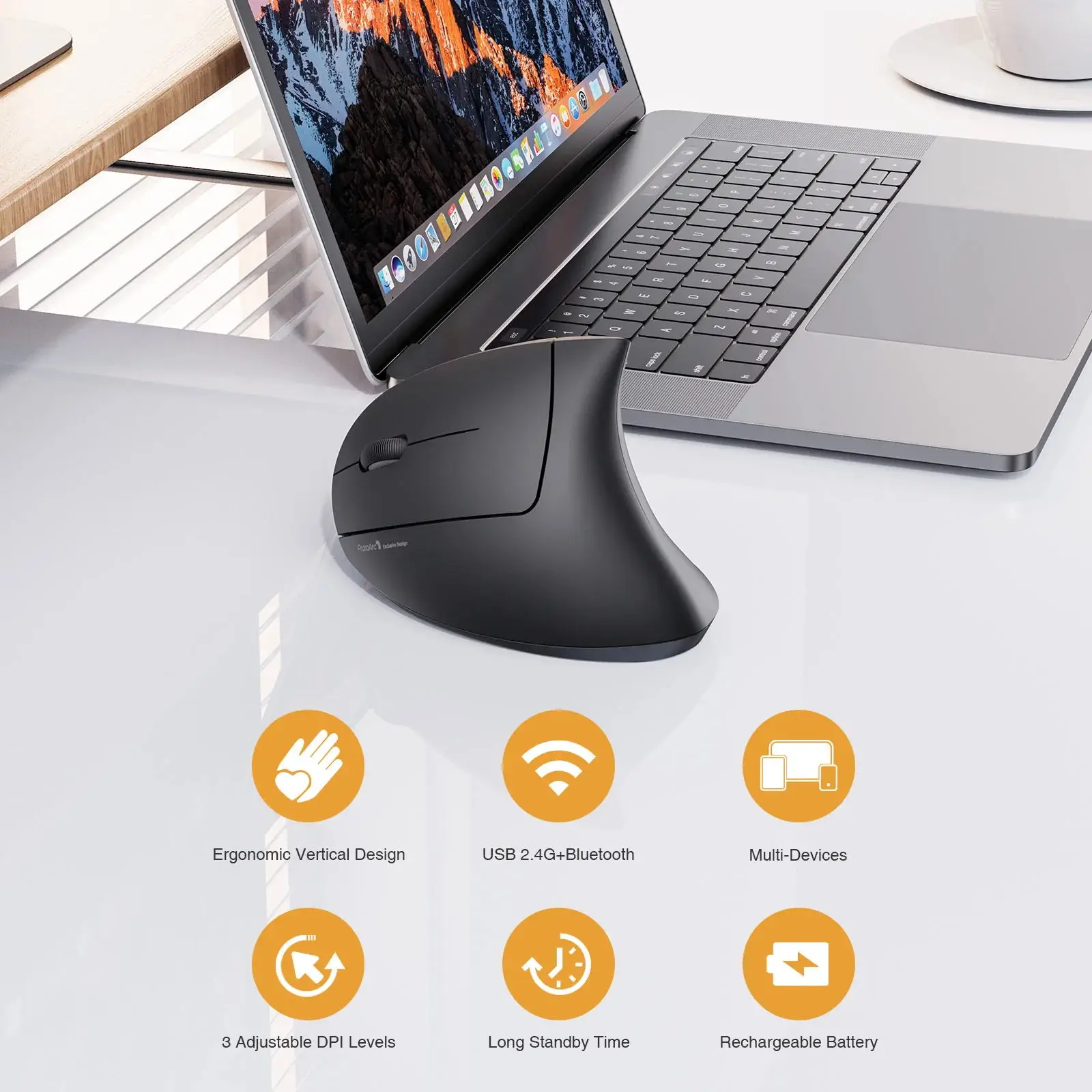 Рисунок 2 - Мышь Вертикальная Беспроводная с зарядкой от USB
