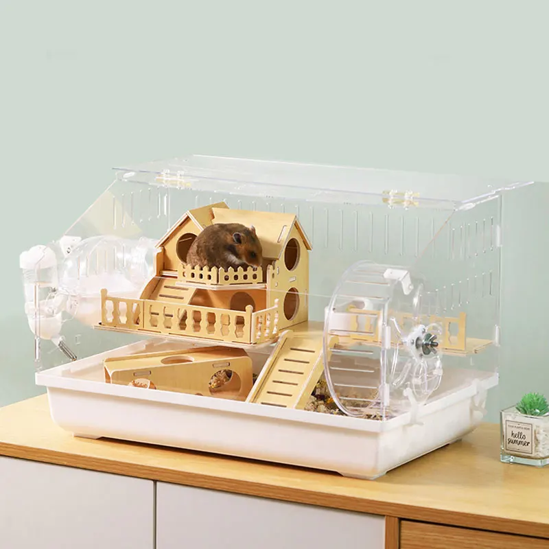 

Pet Hamster Cage Special Extra Large Villa Cheap Big Golden Bear Guinea Pig Double Layer Cage for Small Animals Pet Supplies