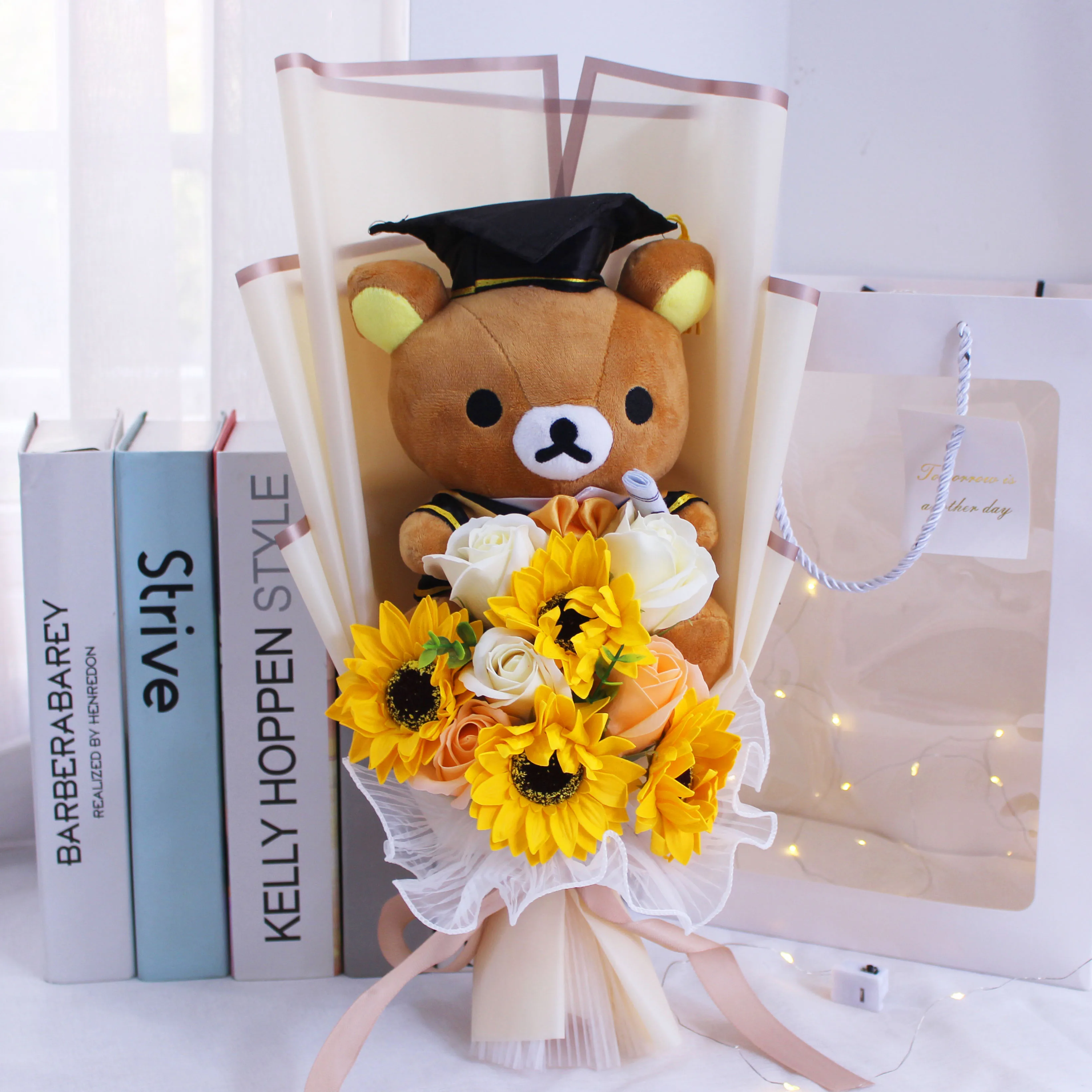 

Мультяшные аниме серии плюшевые детские игрушки медведь букет на выпускной Детский День Святого Валентина День рождения Рождество подарки на выпускной