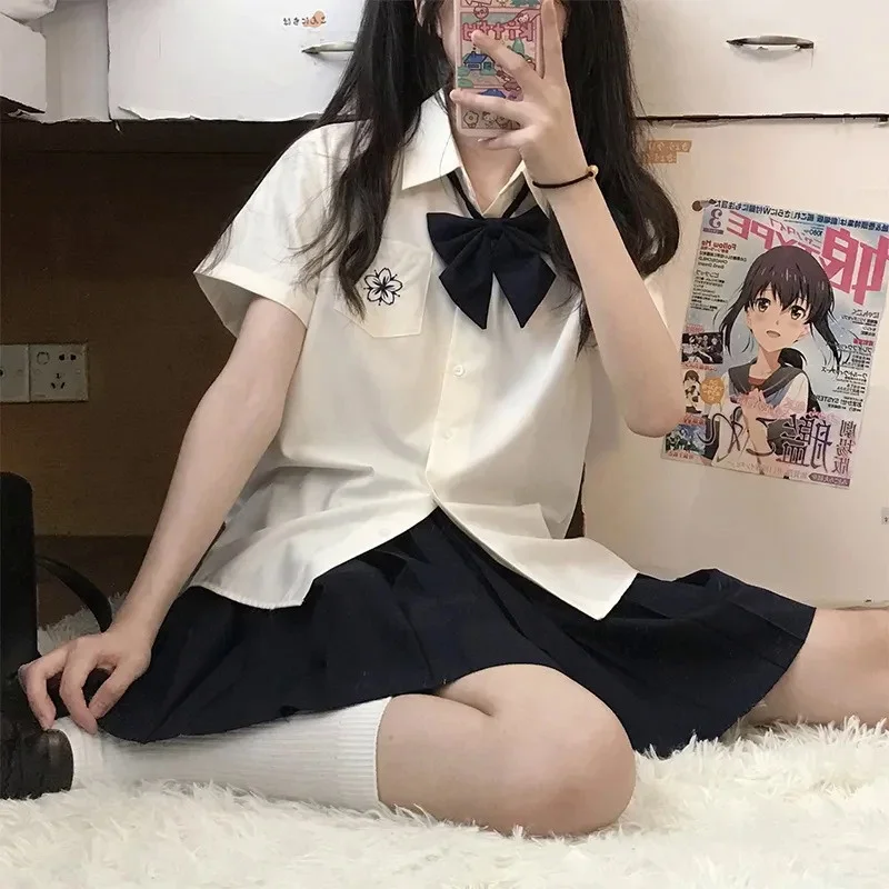 Neck Tie JK Lolita Girls Cross Bow Tie Solid Color for Professional Uniform Casual Collar Detachable