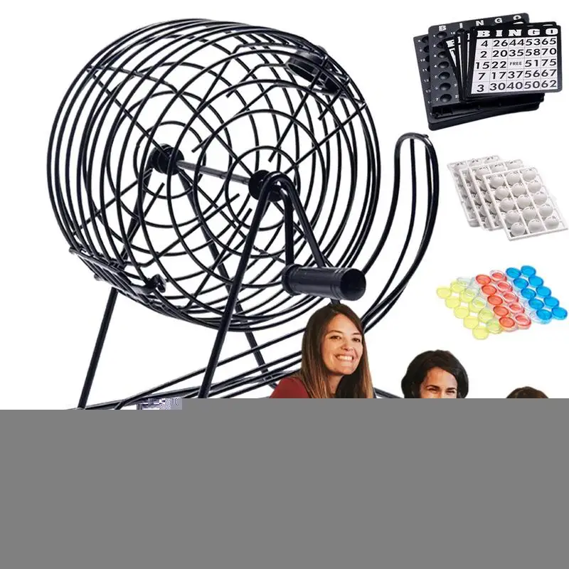 Bingo Machine Cage Deluxe Lottery Ball Machine Game Lottery Ball Visible Window Events Celebrations Game