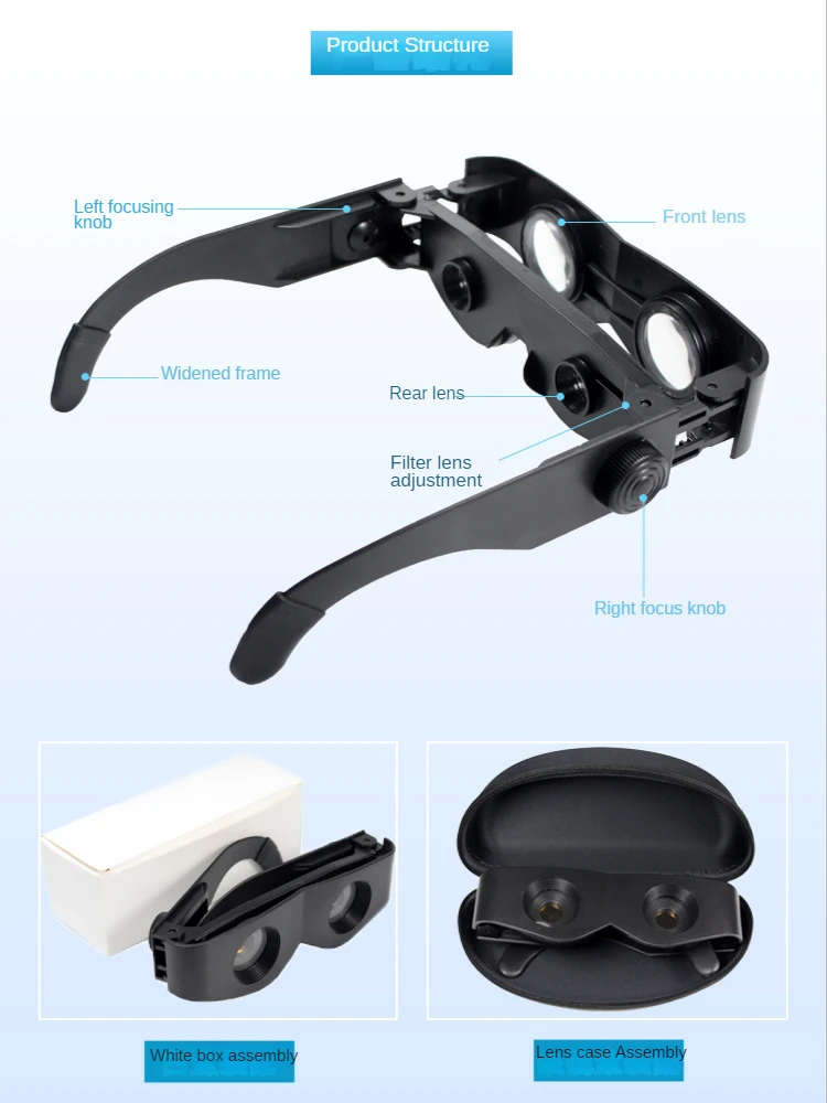 عینک تلسکوپی بزرگنمایی ۴۰۰ برابر 9 Sd639fef0abdb47129a0552d5351af86fG