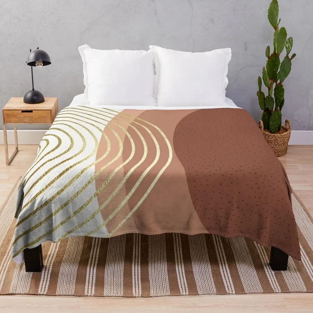 

Boho Mid Century Throw Blanket Blankets For Bed Bed covers Comforter Blankets