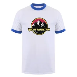 Rocky Mountain Cool Cotton Unisex T - Shirt - Summer Collection - XXL (White royal neck)