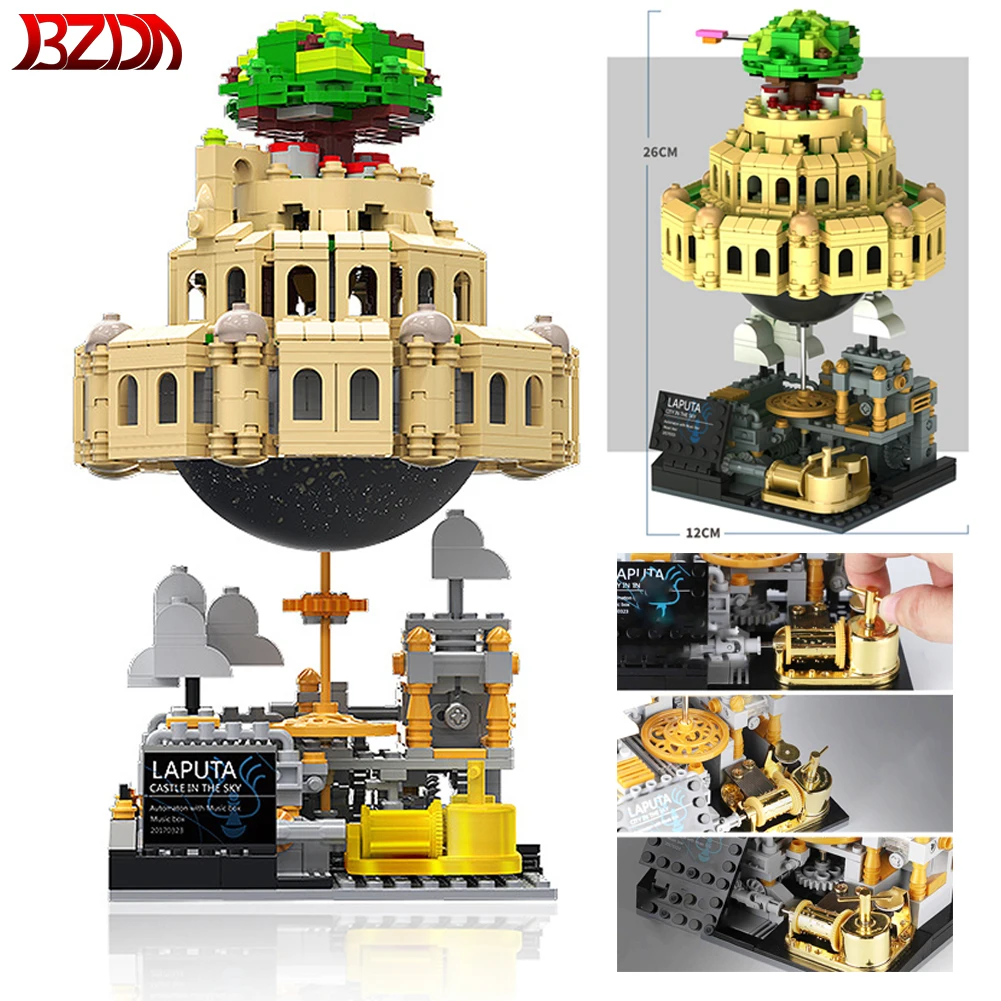 XINGBAO Castle In The Sky Blocks Laputa Music Box Set Building MOC Tensegrity Model Bricks For Kids Toys |