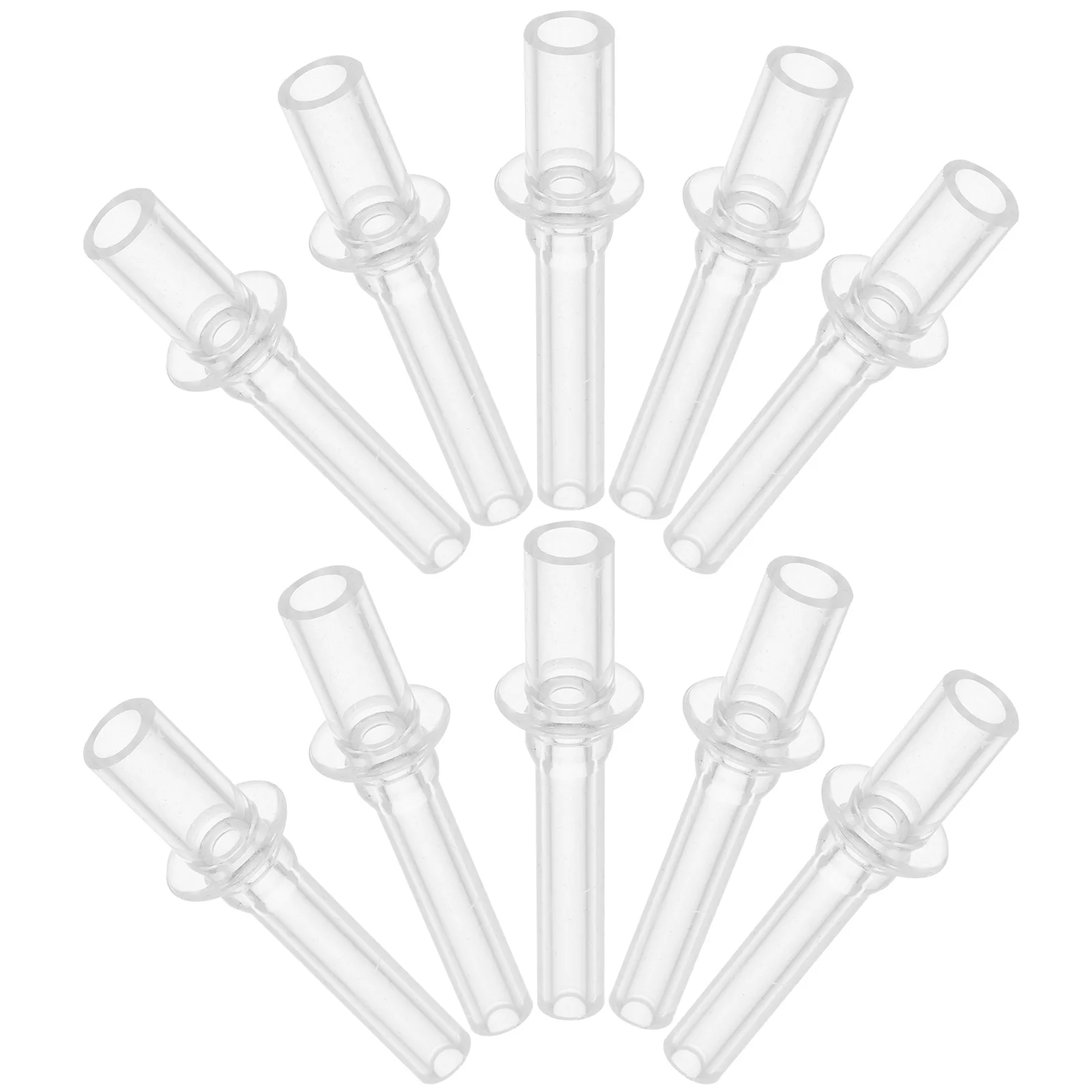 

10 Pcs Spout Cup Replacement Head Silicone Straw Tips for Water Bottles Long Nozzle Silica Gel Drinking